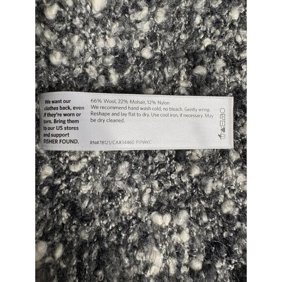 Eileen Fisher Women's Boucle Knit Wool Mohair Blend Gray Boxy Sweater Size L - Picture 6 of 8